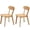 Wood, variant on S-HOME 100% Natural Solid Wood Dining Chairs Set of 2, Mid Century Modern Design with Adjustable Foot Pads for Kitchen and Dining Room Use, Wood