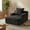 Dark Gray, variant on Oak and Birch Chaise Lounge Chair for Kids & Teens, Plush Velvet Corduroy Boneless Sofa, Compact Dorm & Apartment Chair, 33D Foam, Anti-Skid, Black