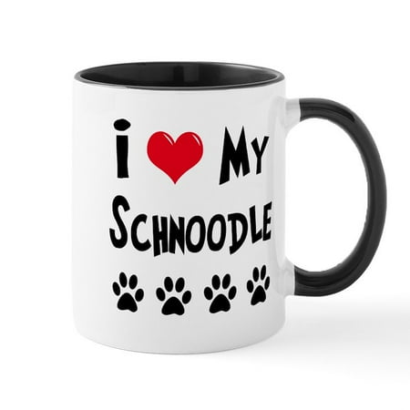 

CafePress - Schnoodle Mug - 11 oz Ceramic Mug - Novelty Coffee Tea Cup