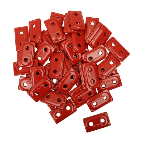 Woodys Double Digger 5/16" Red Aluminum Backer Support Plates 48pk (ADD2-3790-B)