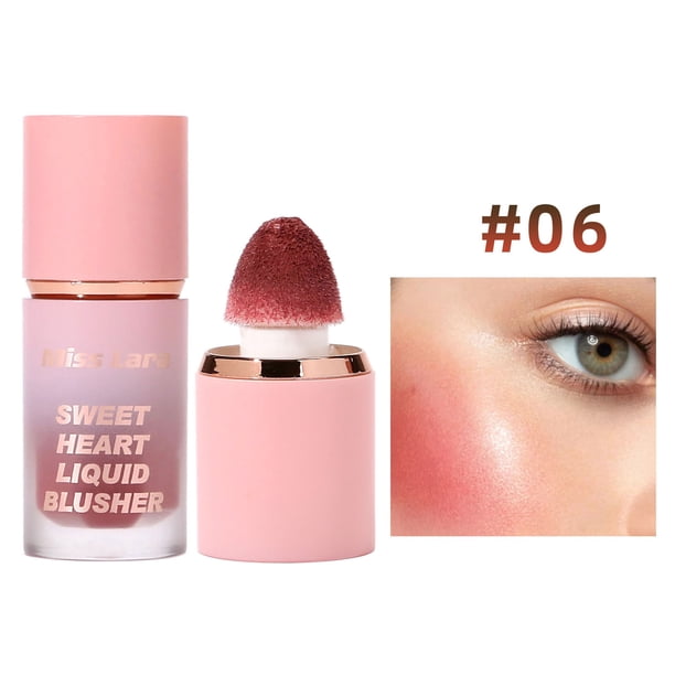 Xihbxyly Artículos en liquidación Rubor líquido mate transparente Rubor natural deborde Ambient Sense Of Desire Rostro pseudovegetariano Versátil 3 ml