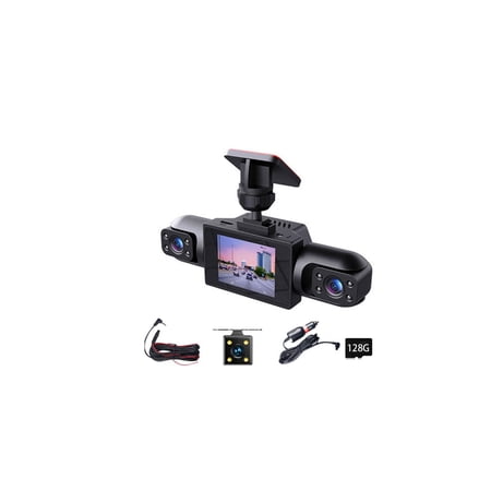 Full View Car Dashcam System, 4-Channel 360 Panoramic Dash Camera with Front Rear Left Right Cameras, Cars Driving Recorder, 4K Recording, 24/7 Parking Monitor