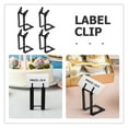 thumbnail image 3 of UPGRATOR 4Ud Clips Metálicos Negros Para Etiquetas De Precio En Estantes Y Exhibidores De Alimentos, 3 of 8