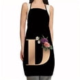 thumbnail image 1 of Apron Flower Letter Pattern Kitchen Fouling Apron Letter Print Series Apron, 1 of 1