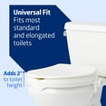 thumbnail image 3 of Medline 2" Universal Locking Toilet Seat Riser, Elevated Seat Riser for Standard Toilets, Easy to Install, Secure Fit for Seniors, White, 3 of 5