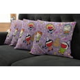 thumbnail image 5 of Ambesonne Birthday Throw Pillow Cover 4 Pack, Birthday, 18", Multicolor, 5 of 5