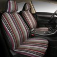 Baja Car Front Seat Covers,Saddle Boho Heavy Duty Blanket Cloth