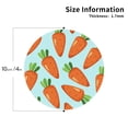 thumbnail image 3 of Bingfone Vintage Cartoon Carrot Leather Drinks Coasters With Set Of 6,Suitable For Home Kitchen,Coffee Cup Coasters Home Gift, 3 of 9