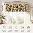 thumbnail image 3 of AshasdS Bee Daisy Window Valance Polyester Rod Pocket Spring Floral Curtain Valance for Farmhouse Nursery Living Room Bedroom, 3 of 5