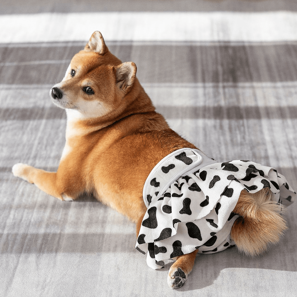 3 Pack Reusable Dog Diapers Female Washable Highly Absorbent Doggy Diapers Female, Flexible Doggie Diapers, Leak-Proof Durable Puppy Diapers for Dog Period Heat Incontinence Potty Training