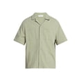 thumbnail image 5 of No Boundaries Men's and Big & Tall Men's Textured Woven Shirt with Short Sleeves, Sizes XS-5XL & MT-4XLT, 5 of 5