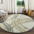 thumbnail image 2 of SAFAVIEH Martha Stewart Trudi Abstract Area Rug, Cement, 6' x 6' Round, 2 of 8