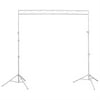 8' MOBILE TRUSS SYSTEM IN LUXE SERIES WHITE: 2 TRIPODS W/LIGHTING MOUNTING POLE