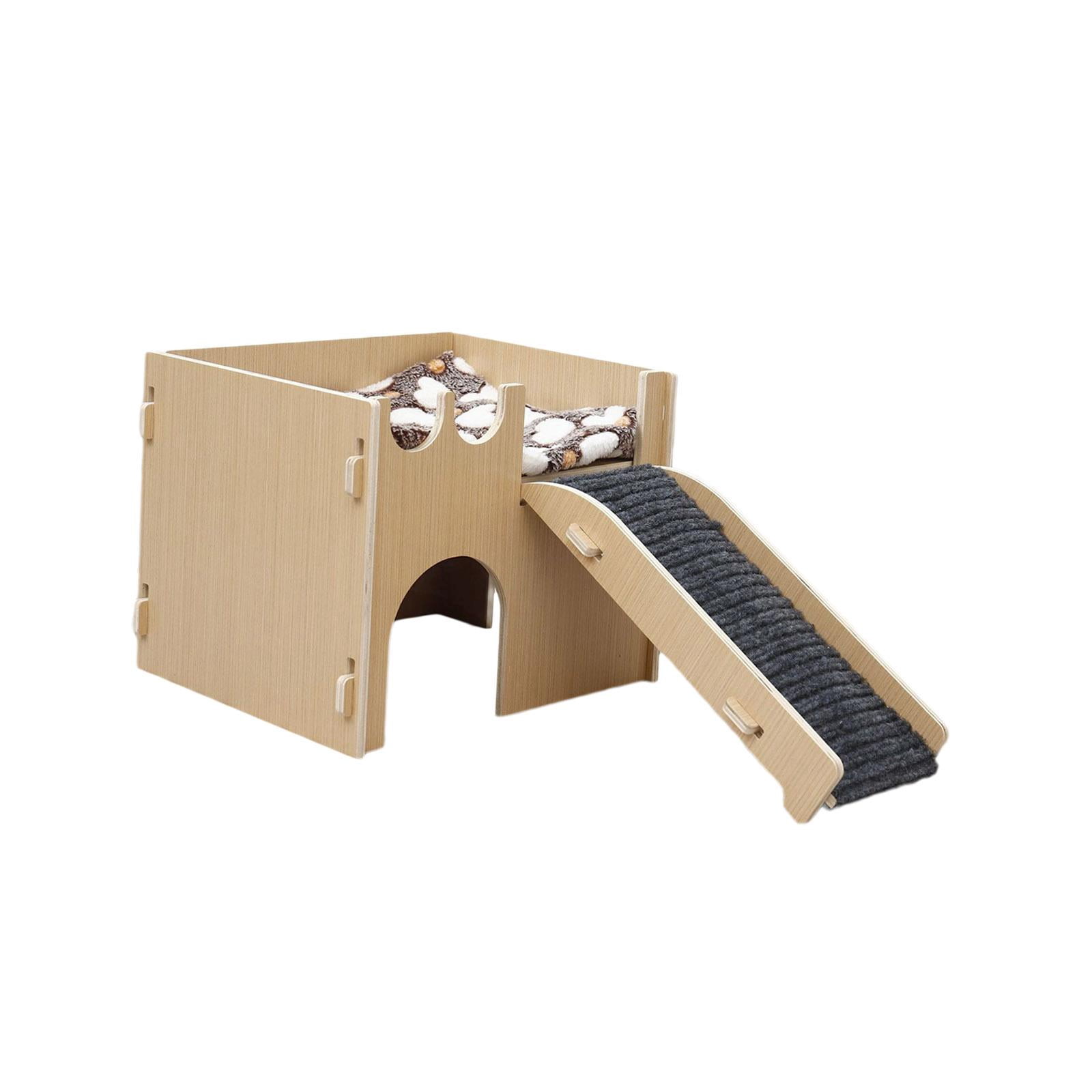 Toysmith Hamster Hideout Hut Play House Ladder en Cage Decor Exercise Toys Hamster House and Habitat for Gerbils Mice Gerbils