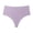 Purple, variant on High-Waisted Seamless Thongs for Women, Breathable Comfortable Underwear