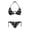 Butterfly Moon Design, variant on Polyester Fabric Bikini Set for Women Back Strap 2 Piece Halter Bikini Set Colorful Fish Scale Pattern