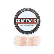 Solid Bare Copper Wire Round, Bright, Dead Soft & Half Hard 1/4 LB, Choose from 14, 16, 18, 20, 22, 24, 26, 28, 30 Gauge