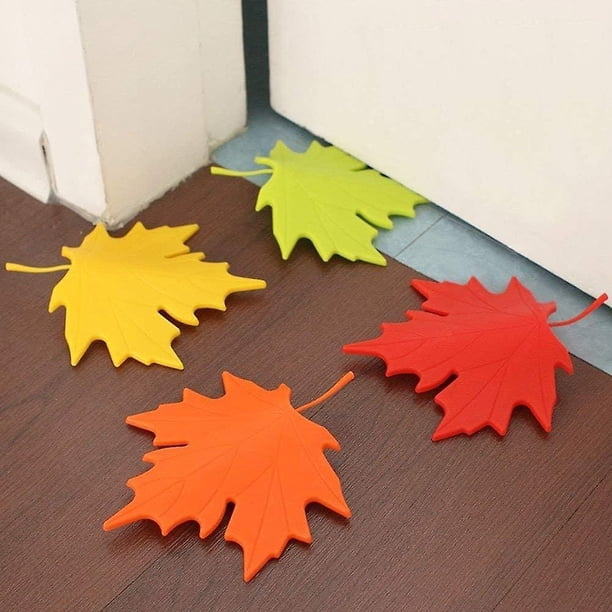 Tope de puerta YONGSHENG hoja de arce para bebés y niños 4 Uds.