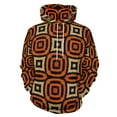 thumbnail image 6 of African Print Hoodie, Double hat sweater (Color:Brown Aztec Print; Size:S;), 6 of 8