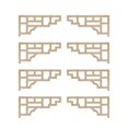 thumbnail image 2 of 8 Pcs Corner Guard Window Frame Onlay Diy Corner Protector Furniture Decor Flower Decal Wooden Onlay Corner Decals, 2 of 2