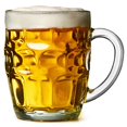 thumbnail image 1 of A 4 Set of Pint Dimple Mugs in a Gift Box - 568 Millilitres Glass Beer Cups for Home Bar or Party Use, 1 of 5