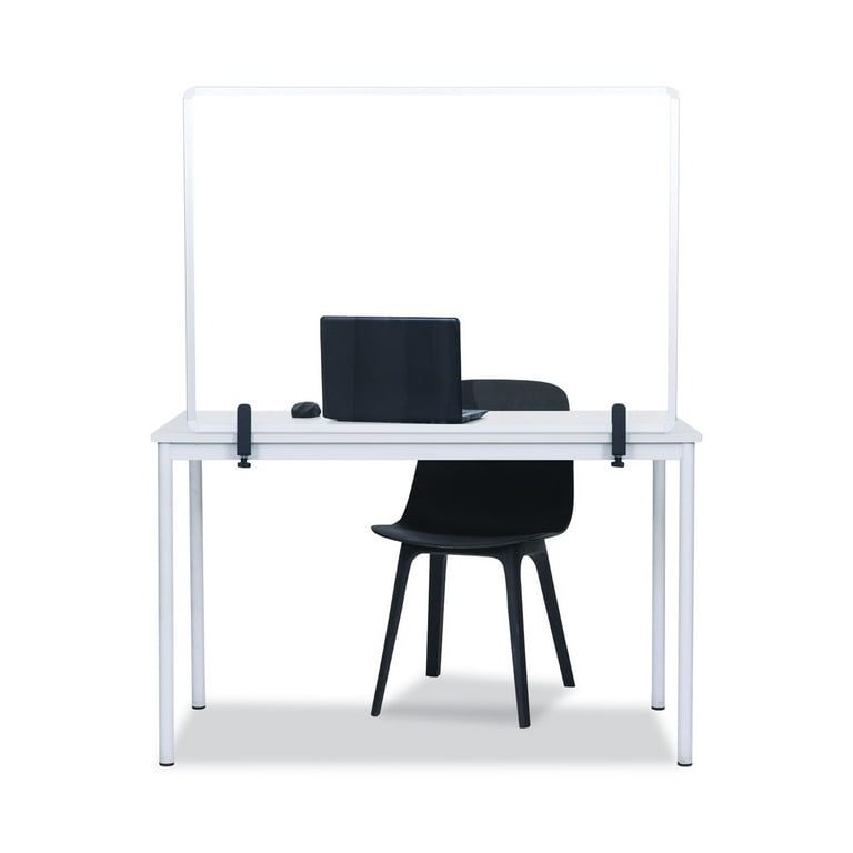 Protector Series Glass Aluminum Desktop Divider, 35.4 x 0.16 x 23.6, Clear Protector Series Glass Aluminum Desktop Divider, 35.4 x 0.16 x 23.6, Clear