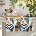 thumbnail image 4 of Abstract Boho Microfiber Kitchen Towel, Bohemian Palm Leaf Geometric Leaf Circle Soft Absorbent Dish Towels, Quick Drying Washable Dishcloths for Kitchen Cleaning, Drying Dishes, 18x28 Inches, 4 of 9