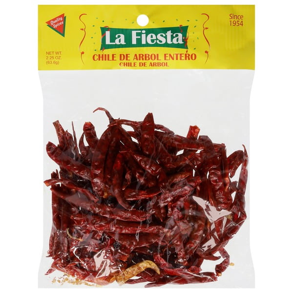 (6 pack) La Fiesta  Chile De Arbol  2.25 Oz