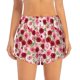 thumbnail image 2 of Balery Rose Flowers Pantalones cortos deportivos para mujer con forro y dos bolsillos, elásticos, para entrenamiento, gimnasio, yoga-Large, 2 of 7
