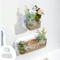 thumbnail image 1 of Sentmoon Plants Decor Wall Mounted Storage Box Invention Transparent Hydroponic Fish Tank Flowerpot Plastic Office Living Room Wall Storage Casket Up to 40% Off, 1 of 7