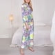 thumbnail image 3 of Fotbe Sea Turtles Conjunto de Pijama de Manga Larga para Mujer con Estampado, Ropa de Dormir de 2 Piezas, Conjunto de Casa Suave y Cómodo con Bolsillos-Small, 3 of 7