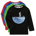 thumbnail image 2 of Camisa de manga larga para niños, camiseta divertida de astronauta, ropa de algodón para primavera y otoño, camisetas de moda para niños astronautas, 2 of 5