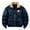47 Dark Blue, variant on guisaled Men Winter Coats Fleece Lined Thick Warm Bomber Jackets Lapel Collar Zipper Multi Pockets Work Cargo Sherpa Jackets