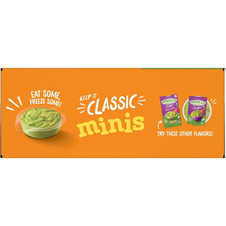 WHOLLY GUACAMOLE Minis Paste, Classic, 12oz, 6 Pack - Walmart.com