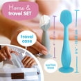 thumbnail image 4 of Set de espátulas para crema de pañales Bumco Baby Bum Brush, silicona, azul, 4 of 7