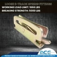 thumbnail image 3 of Mega Cargo Control 30 Pack Loose E-Track Spring Fitting for Custom Tie Down Strap Cargo Net Load Bar, 3 of 7