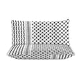 thumbnail image 3 of 3 Pcs Soft Bedding Set, Includes 1 Duvet Cover with Zipper And 2 Pillow Shams,Palestinian Hatta Kufiya Folk Pattern Twin(86"x70"), 3 of 8