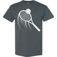 thumbnail image 3 of Inktastic Swinging Tennis Racket T-Shirt, 3 of 5