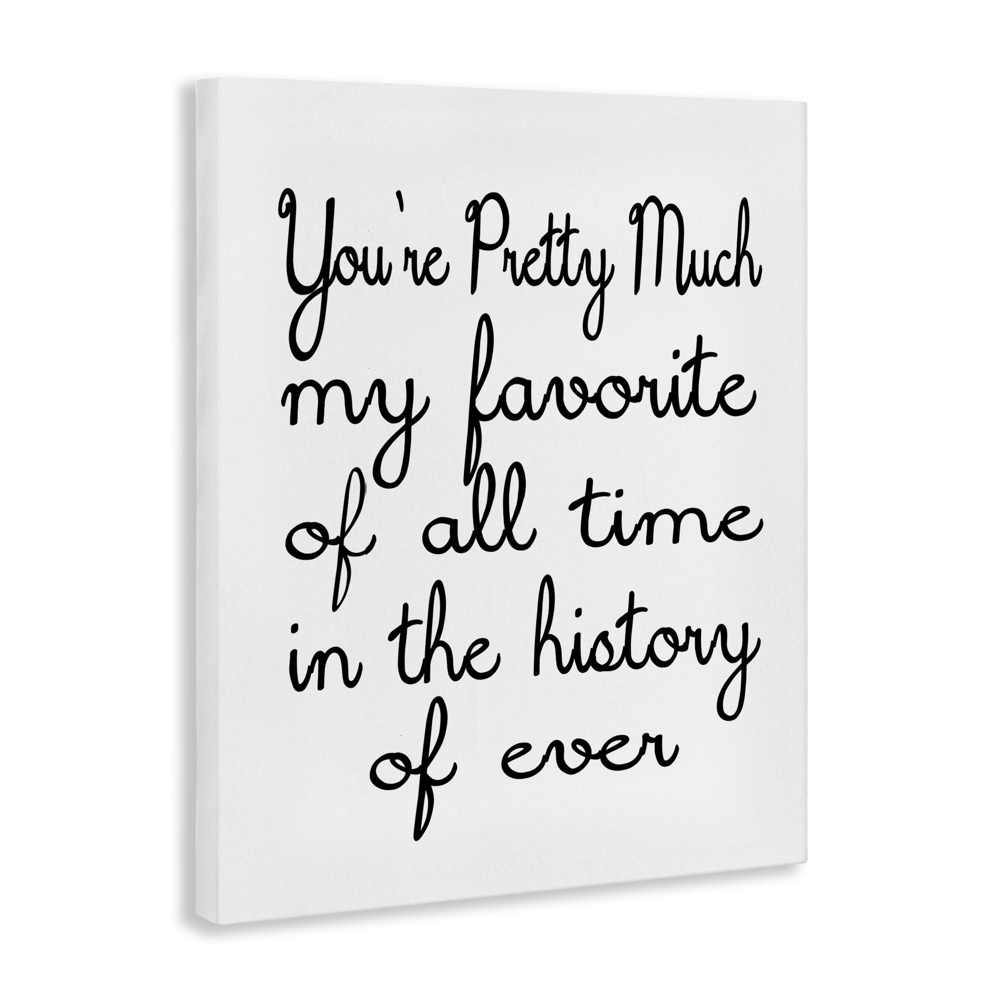 Stupell Industries Favorite Of All Time Text & Numbers Painting Wrapped Canvas Art Print Wall Art, 24 x 30