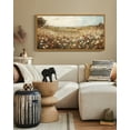 thumbnail image 3 of Drsoum 20x40in Natural Framed Rustic Floral Wall Art Landscape Wall Prints Farmhouse Hallways Dining Rooms Bedroom Living Rooms Decor, 3 of 7