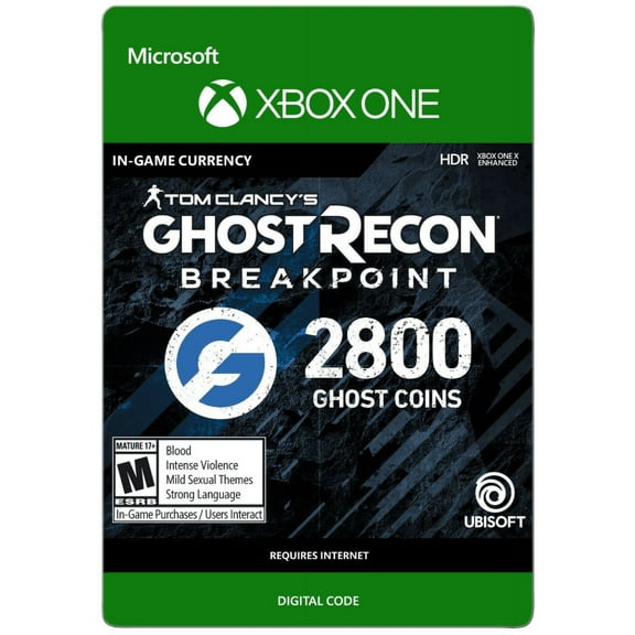 GHOST RECON BREAKPOINT: 2400 ( 400 BONUS) GHOST COINS - Xbox One [Digital]