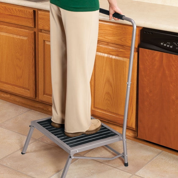 Extra-Wide Folding Step Stool with Handle