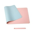 thumbnail image 2 of Dvkptbk Pure Color Leather Mouse Pad Large Desk Pad Home Office Laptop Leather Mouse Pad Writing Pad Double-sided, 2 of 2