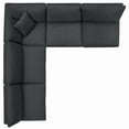 thumbnail image 5 of Modern Contemporary Urban Design Living Room Lounge Club Lobby Sectional Sofa Set, Fabric, Grey Gray, 5 of 7