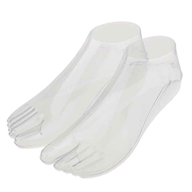 2pcs Adult Female Women Feet Foot Model Tools for Shoes Display Clear
