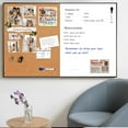 thumbnail image 7 of Cork Board White Board Combo, 36 x 24 Inch Bulletin Board, Magnetic Dry Erase Board & Corkboard for Wall, Vision Board for Home, Office, School, Black Frame, 7 of 7