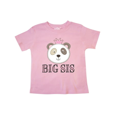 

Inktastic Big Sis Panda Sister Announcement Gift Toddler Toddler Girl T-Shirt