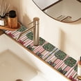 thumbnail image 2 of Yayeee Faucet Mat for Kitchen Sink 14.7" Diatomite Long Splash Guard Pad, Stripes Trees, 2 Pack, 2 of 7