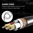 thumbnail image 2 of Audio Transferring Cable 3 Pin Microphone Cable Practical Audio Converter Cable Cord, 2 of 6