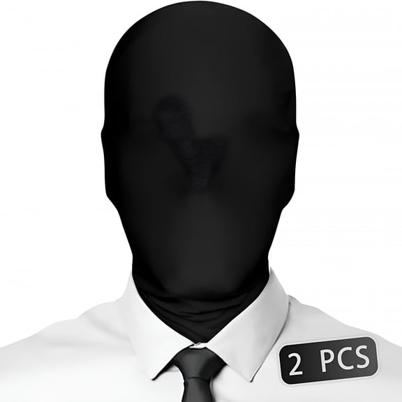 TELOLY 2 Pack Full Face Cover Halloween Spandex Hood Mask for Unisex
